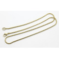 Gold Plated Stainless Steel 2mm Twist Chain